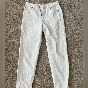 Princess Polly PP-Denim White Straight Leg Jeans